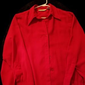 Red long Sleeve dress shirt